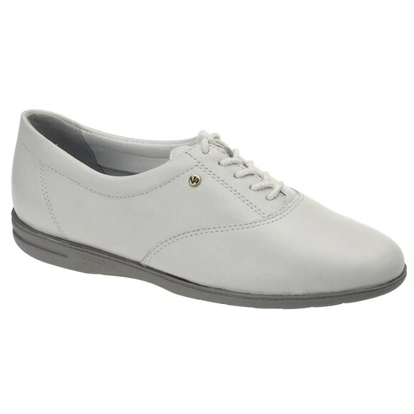 EUC Easy Spirit Motion Leather Oxfords White Gold size 7 Classic - Picture 1 of 8
